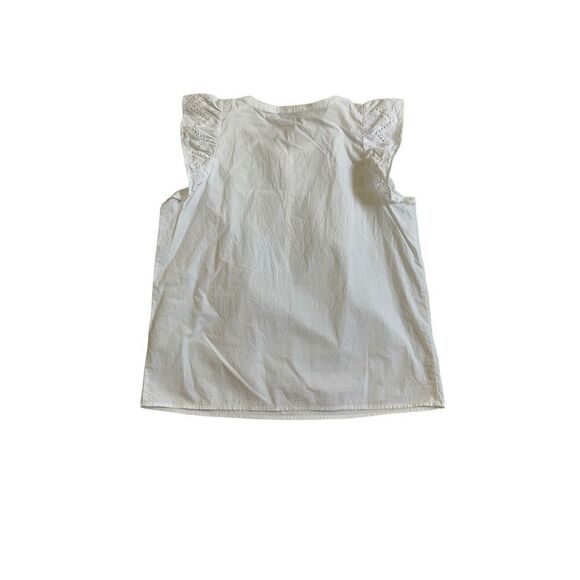 LOFT Anne Taylor white blouse size M - Picture 5 of 8